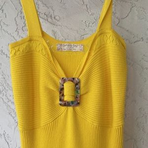 Yellow Pencil Dress Size Small